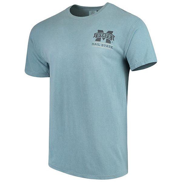 Men's Blue Mississippi State Bulldogs State Scenery Comfort Colors T-Shirt