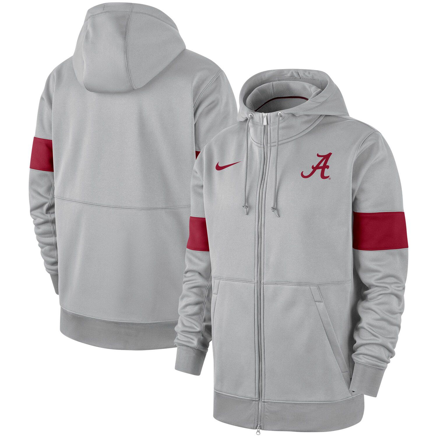 nike gray zip hoodie