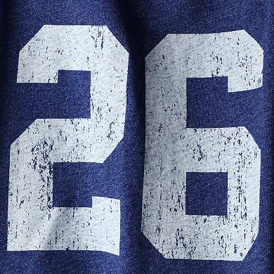 Men's Fanatics Branded Saquon Barkley Royal New York Giants Name & Number Tri-Blend Tank Top