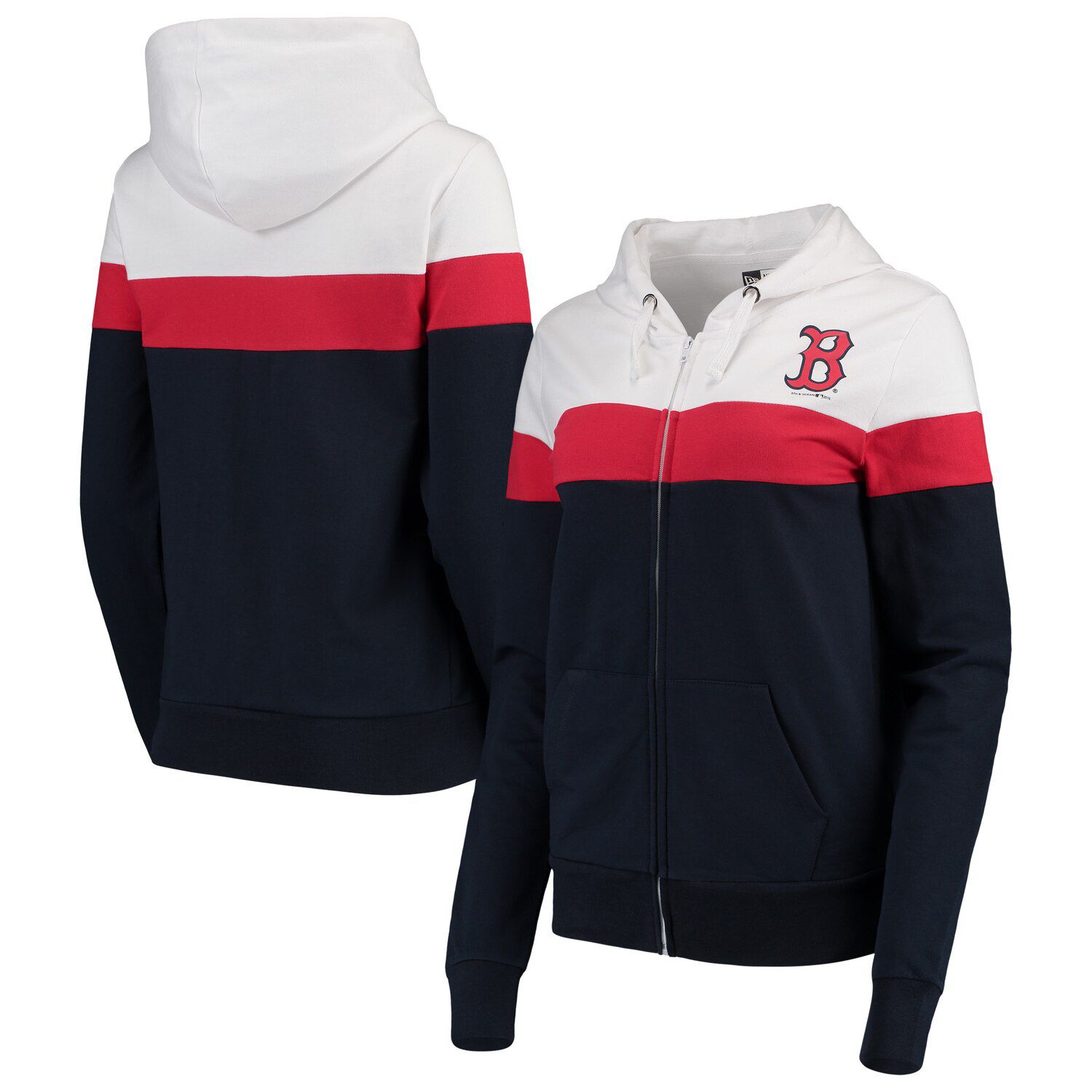 womens red sox zip up hoodie