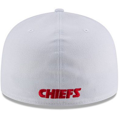 Men's New Era White Kansas City Chiefs Omaha 59FIFTY Fitted Hat