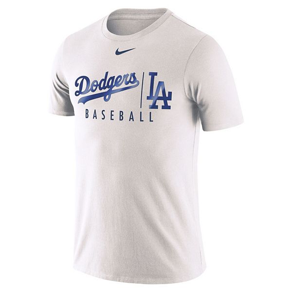 Los Angeles Dodgers Nike Premium Practice T-Shirt White Men's Small  BNWT