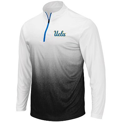 Men's Colosseum Gray UCLA Bruins Magic Team Logo Quarter-Zip Jacket