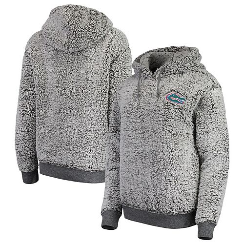 Women's Heathered Gray Florida Gators Sherpa Inside & Out ...