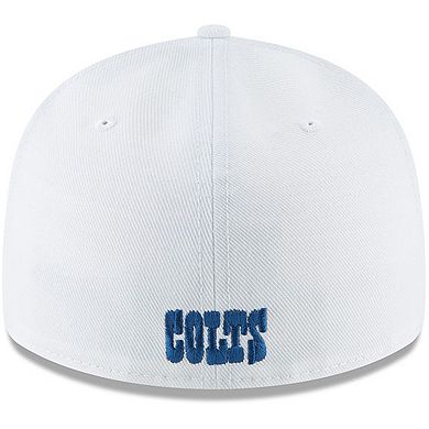 Men's New Era White Indianapolis Colts Omaha Low Profile 59FIFTY Fitted Hat