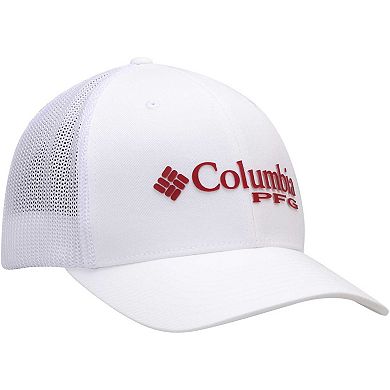 Men's Columbia White Alabama Crimson Tide Collegiate PFG Flex Hat