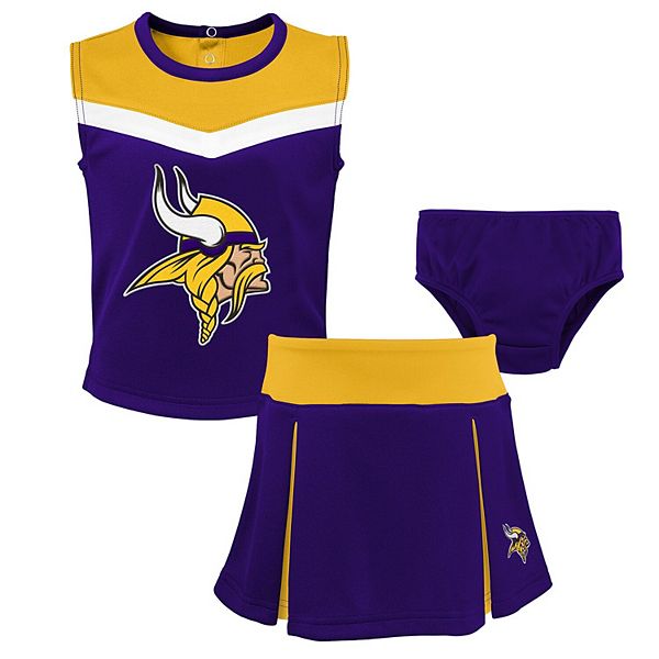 Nfl Minnesota Vikings Toddler Girls' Cheer Set - 4t : Target