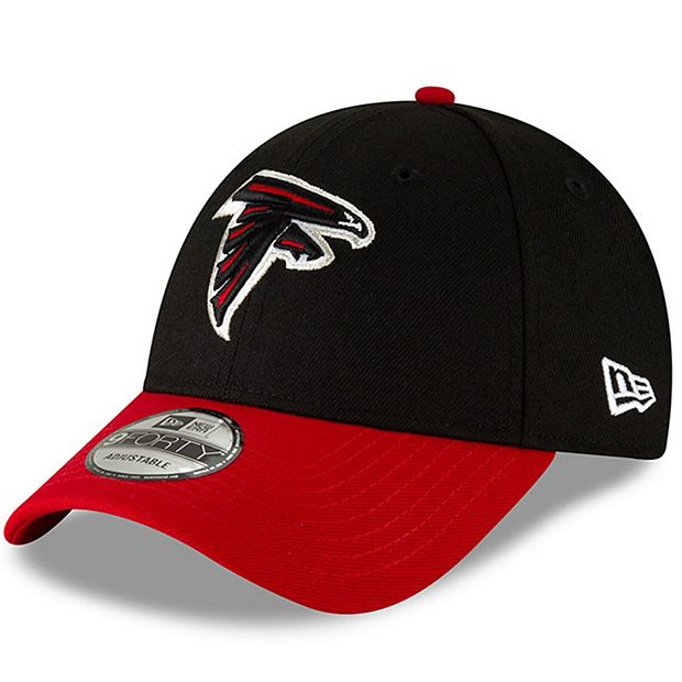 Atlanta Falcons Football Adjustable Dad Hat Relaxed NFL Cap Black Red Brim