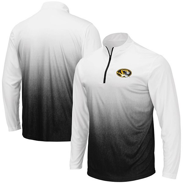 Men's Colosseum Gray Missouri Tigers Magic Team Logo Quarter-Zip Jacket