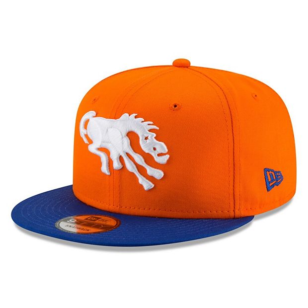 Men's New Era Orange Denver Broncos Throwback 9FIFTY Adjustable