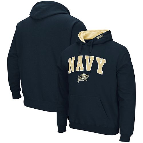 Under Armour Cream Navy Midshipmen Replica Baseball Jersey