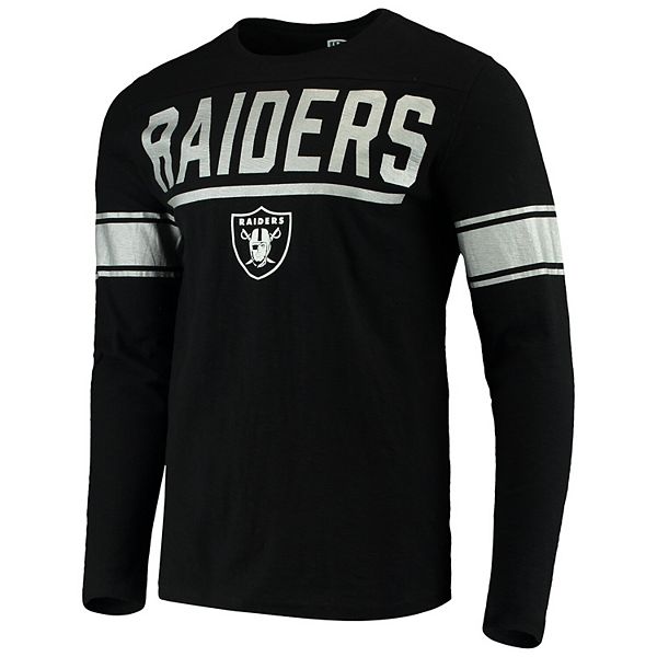 Vtg Pro Club Heavyweight Mens XXL Black Long Sleeve T-Shirt Raiders USA NFL