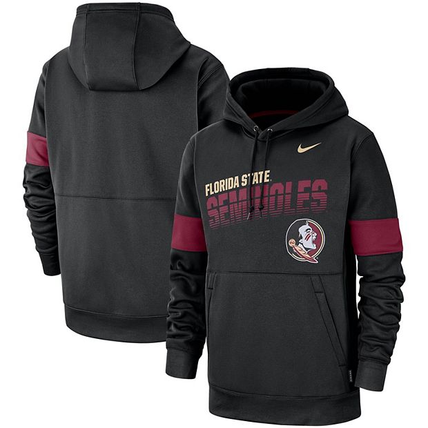 Nike Men's Philadelphia Eagles Sideline Therma-FIT Pullover Hoodie - Black - S - S (Small)