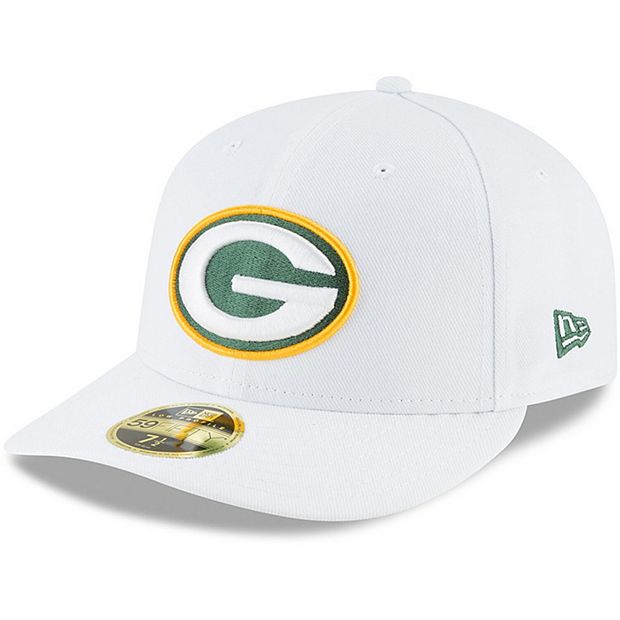 Men's New Era White Green Bay Packers Omaha Low Profile