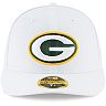 Men's New Era White Green Bay Packers Omaha Low Profile 59FIFTY Fitted Hat
