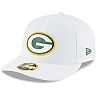 Men's New Era White Green Bay Packers Omaha Low Profile 59FIFTY Fitted Hat