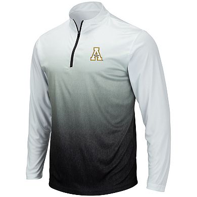Men's Colosseum Gray Appalachian State Mountaineers Magic Team Logo Quarter-Zip Jacket