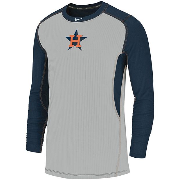 Men's Nike Gray/Navy Houston Astros Authentic Collection Game Long