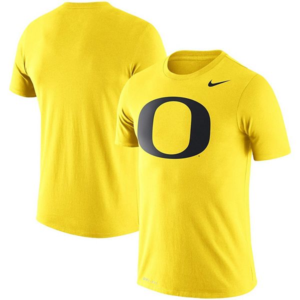 Men's Nike Yellow Oregon Ducks Legend Logo Performance T-Shirt