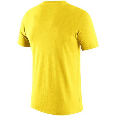 Men's Nike Yellow Oregon Ducks Legend Logo Performance T-Shirt