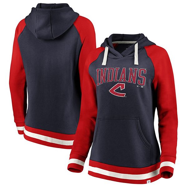 Lids Cleveland Indians Fanatics Branded Women's Authentic Fleece  Quarter-Zip Jacket - Navy/Red