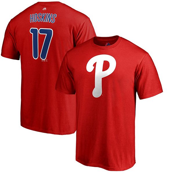 Rhys Hoskins Philadelphia Phillies Nike Name & Number T-Shirt - Red