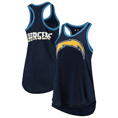 Women's G-III 4Her by Carl Banks Navy Los Angeles Chargers Tater Tank Top