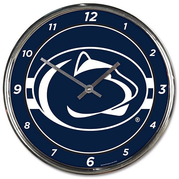 WinCraft Penn State Nittany Lions Chrome Wall Clock