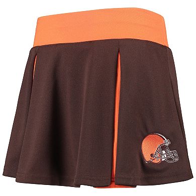 Girls Youth Brown/Orange Cleveland Browns Two-Piece Spirit Cheerleader Set