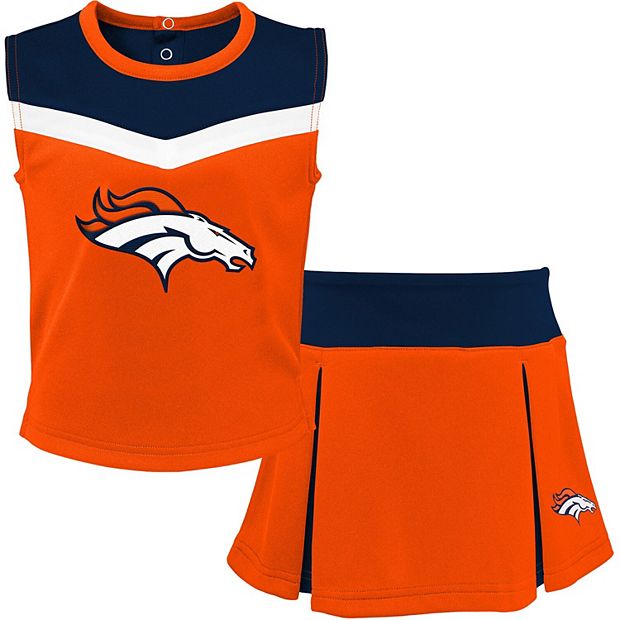 Youth Orange/Navy Denver Broncos Two-Piece Spirit Cheerleader Set