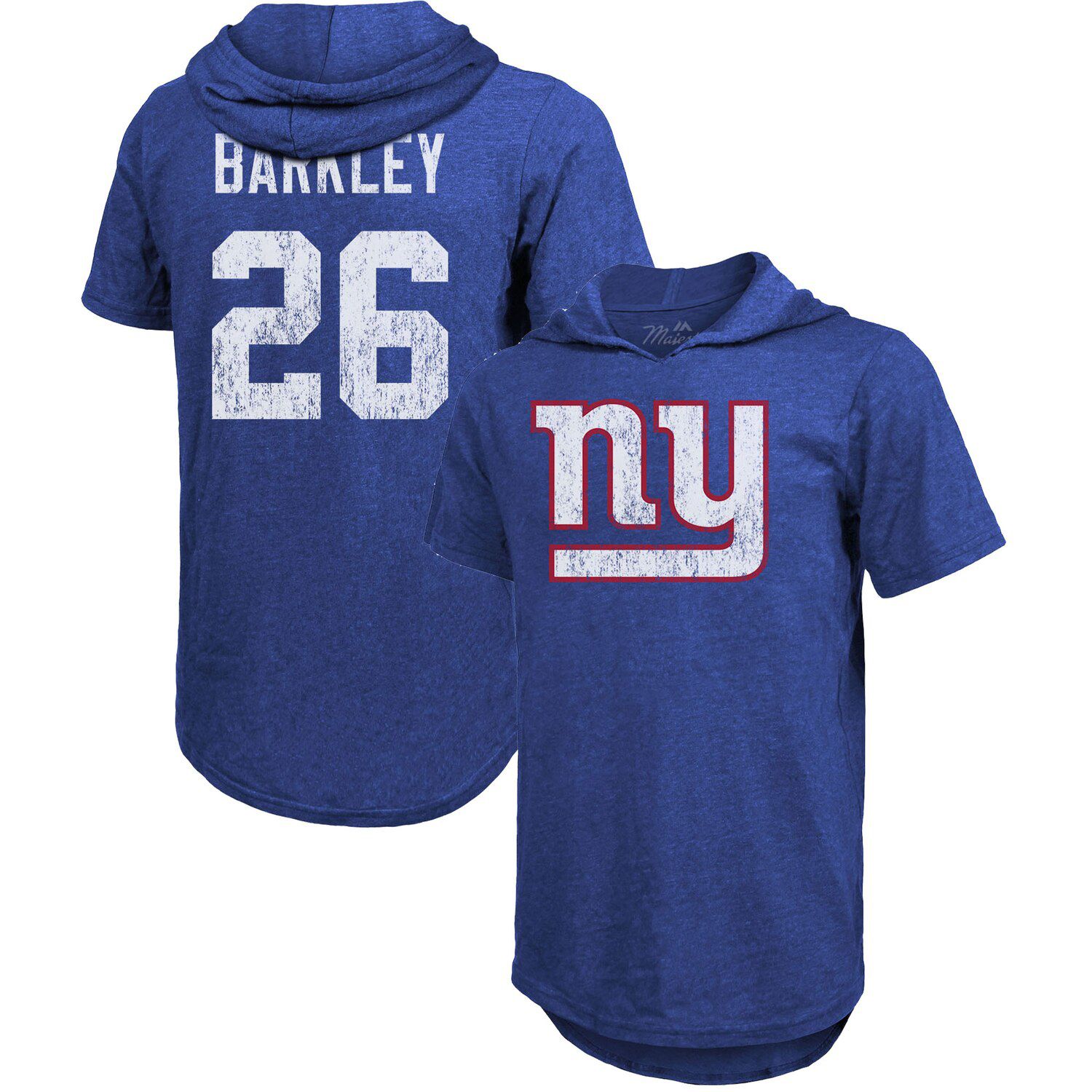 men's new york giants nike saquon barkley white color rush legend jersey