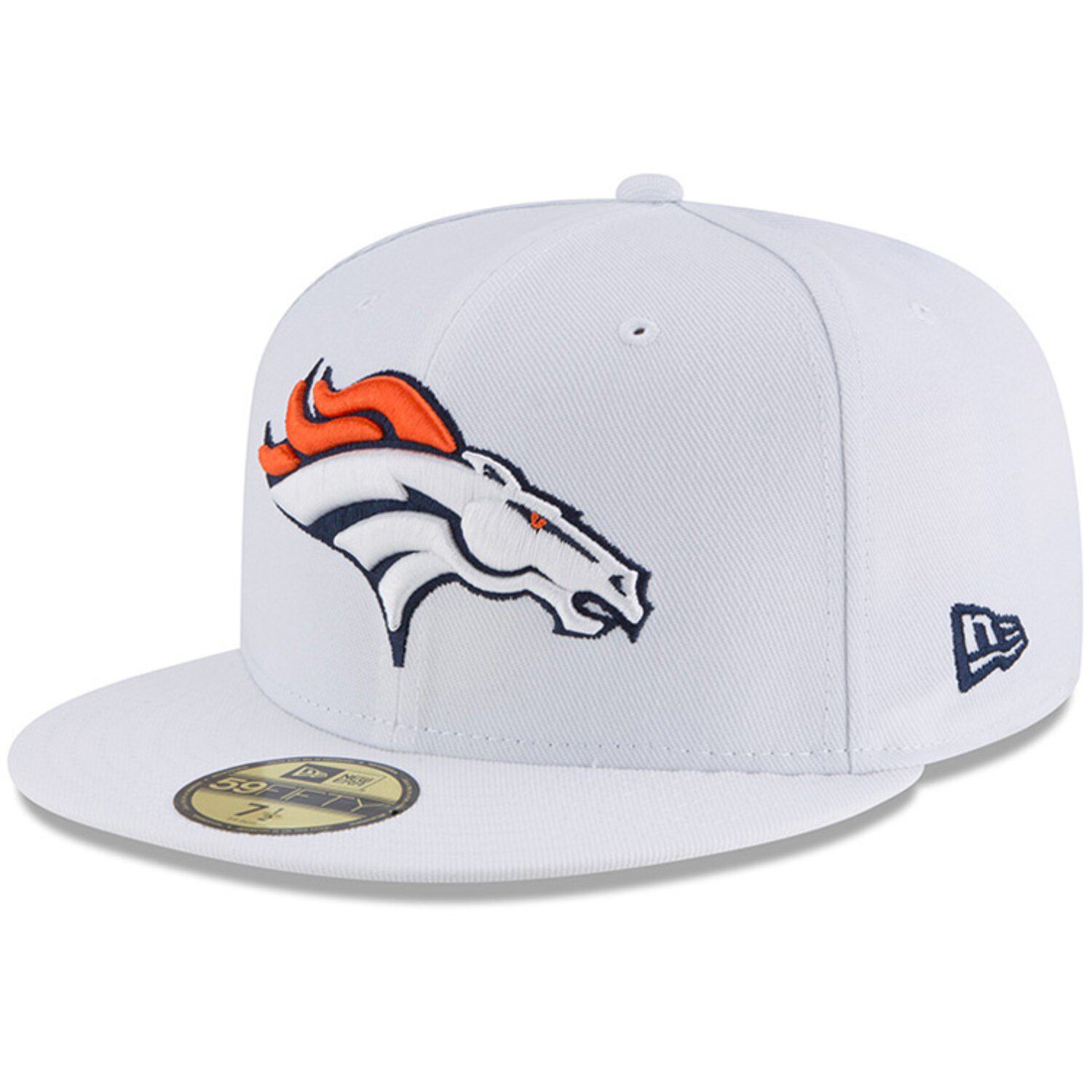 Denver Broncos New Era 2022 Sideline 59FIFTY Fitted Hat - Cream/Orange