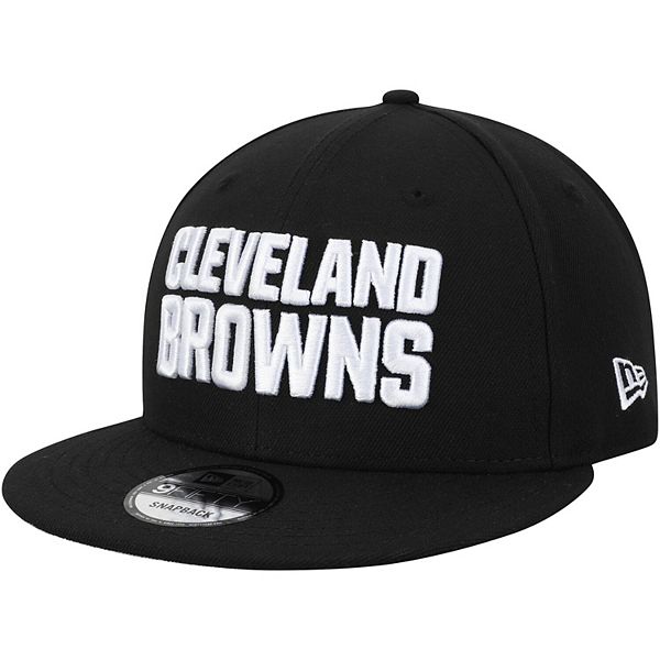 Men's New Era Black Cleveland Browns B-Dub 9FIFTY Adjustable Hat