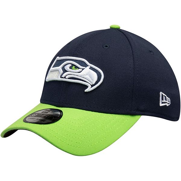 Seattle Seahawks New Era Youth League 9FORTY Adjustable Hat - College  Navy/Neon Green