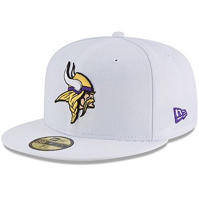 Men's New Era White Minnesota Vikings Omaha 59FIFTY Fitted Hat