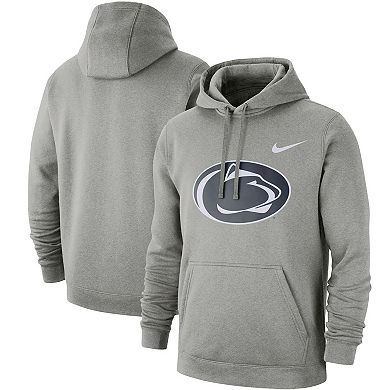 Men's Nike Heathered Gray Penn State Nittany Lions Logo Club Fleece ...