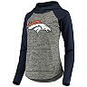 Women's G-III 4Her by Carl Banks Heathered Gray/Orange Denver Broncos Championship Ring Pullover Hoodie