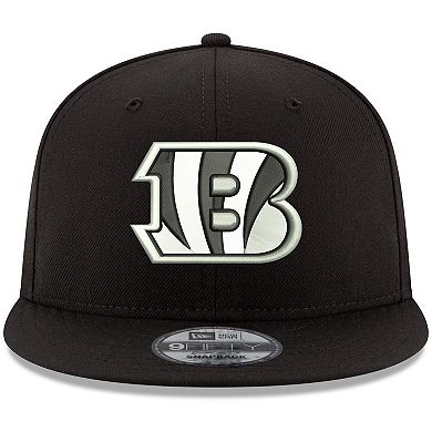 Men's New Era Black Cincinnati Bengals B-Dub 9FIFTY Adjustable Hat