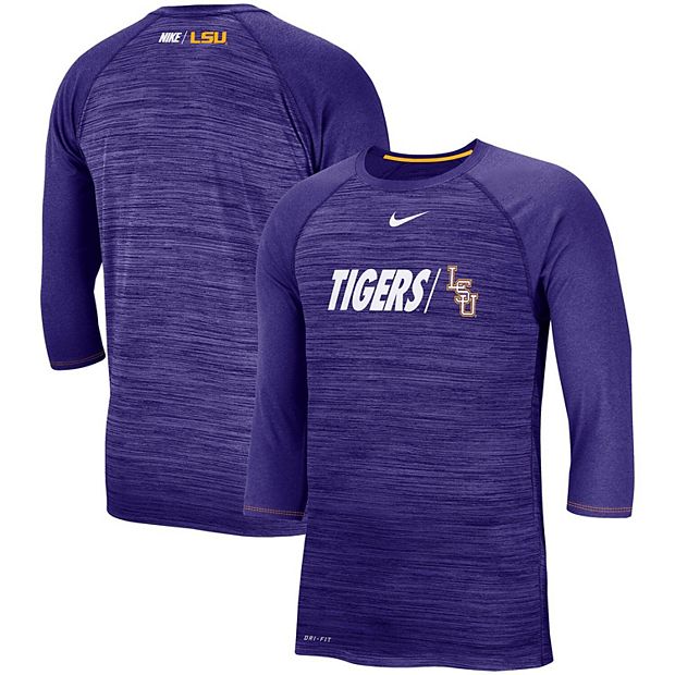 Men's Nike LSU Tigers Purple Elite Baseball Jersey