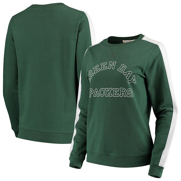 Junk Food Green Bay Packers Contrast Crew Neck Sweatshirt