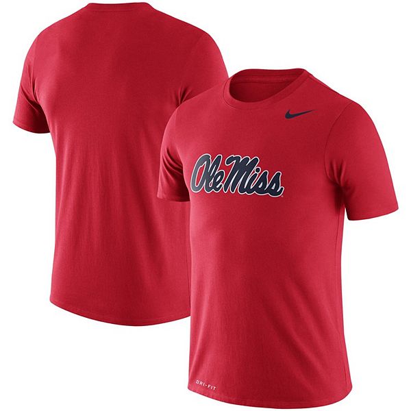Men's Nike Red Ole Miss Rebels Legend Logo Performance T-Shirt