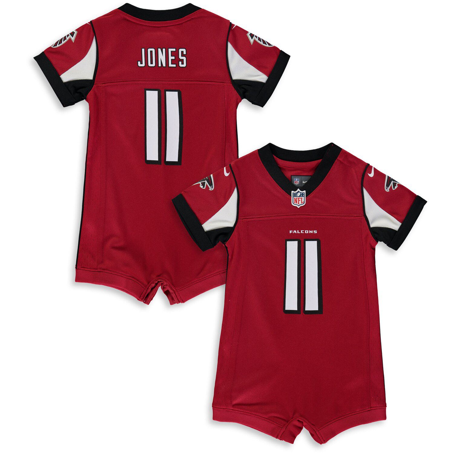 Julio Jones Red Atlanta Falcons Romper 