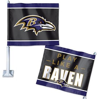 WinCraft Baltimore Ravens Double-Sided Slogan Car Flag