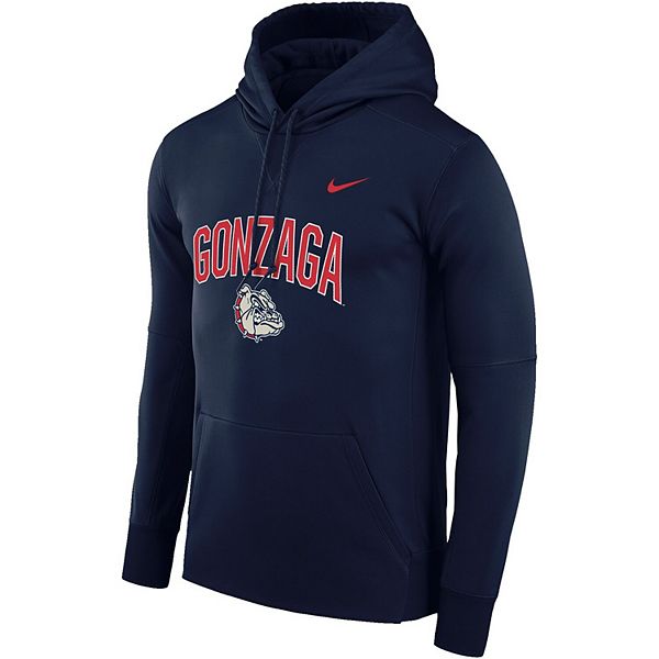 Men s Navy Gonzaga Bulldogs Arch Over Logo Pullover Hoodie