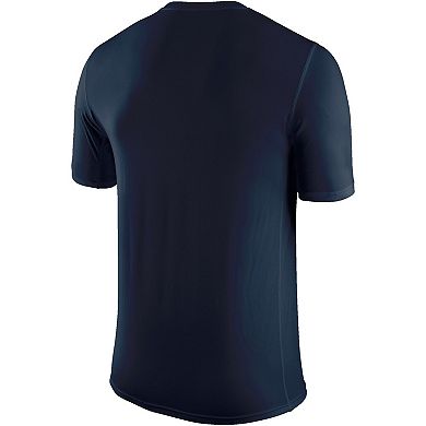 Men's Nike Navy Gonzaga Bulldogs Arch Over Logo Performance T-Shirt