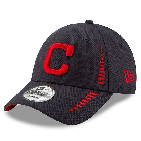 New Era Wahoo Cleveland Indians 9FORTY / 9twentyadjustable Fit Hat : One Size Fit Most (2 Tone Velcro Closure) Navy