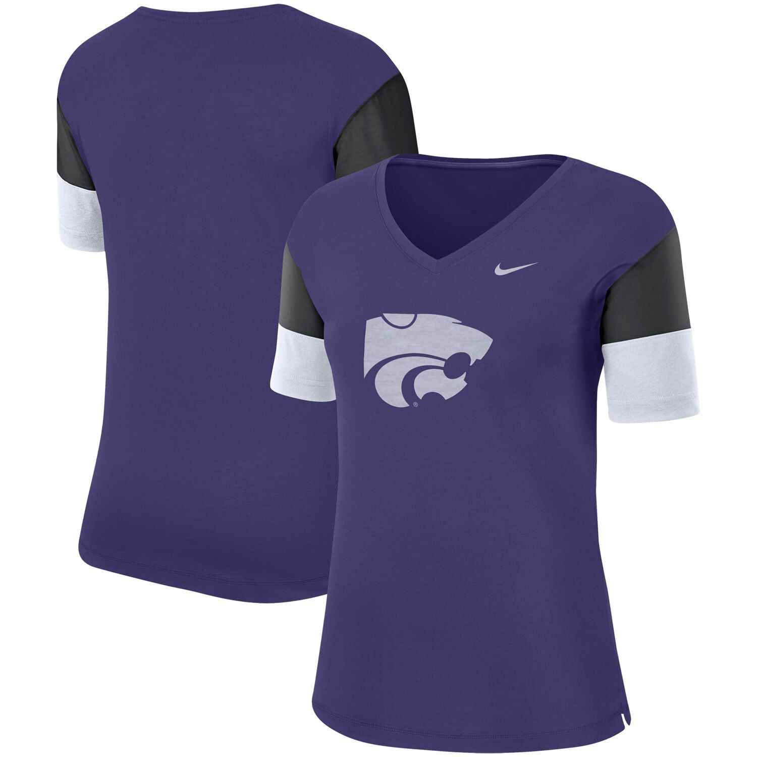 purple and black nike shirt