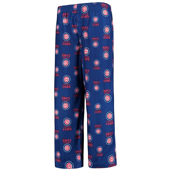 Youth Royal Chicago Cubs Team Color Printed Logo Pants