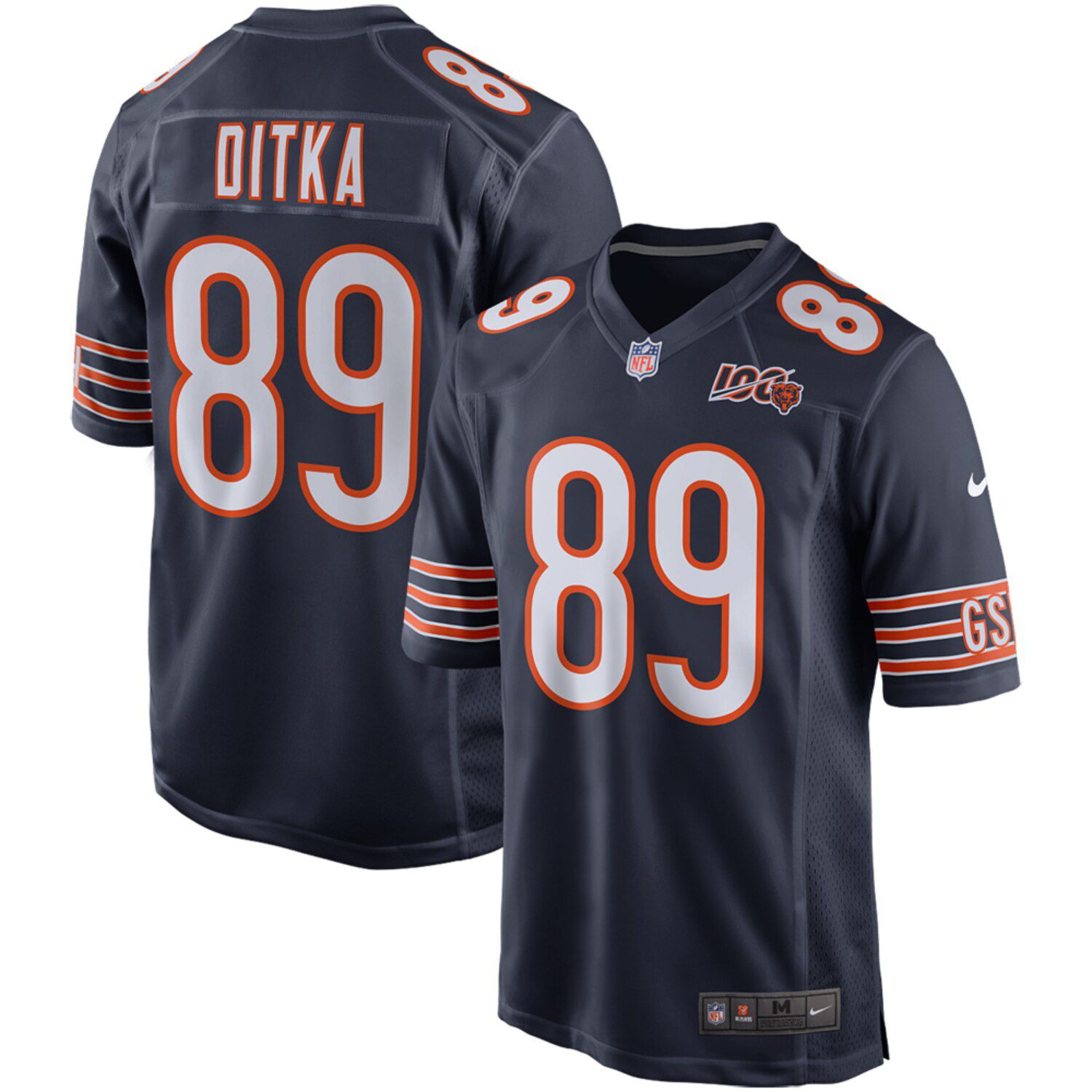 Nike Mike Ditka Navy Chicago Bears 