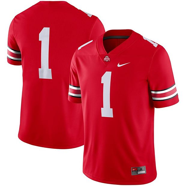 Men's Nike #18 Scarlet Ohio State Buckeyes Limited Football Jersey